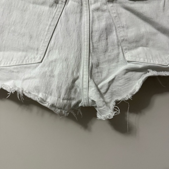 Abercrombie & Fitch White Jean Shorts - Picture 13 of 14